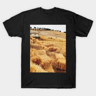 Straw Bales in Beautiful Countryside T-Shirt